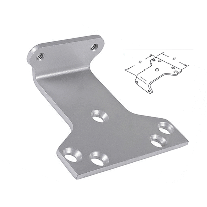 Commercial Aluminum Store Front Door Parallel Arm Bracket for 4040 Series LCN Closers - Aluminum - Reflect Window & Door