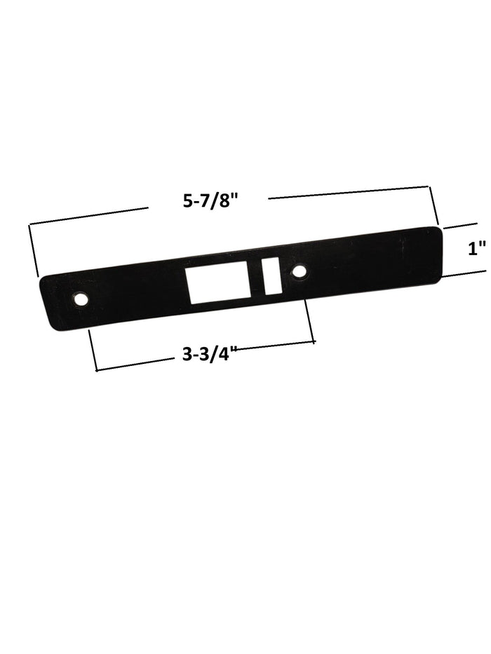 Dark Bronze Beveled Faceplate Commercial Storefront Door - Right Hand Latch Lock - Reflect Window & Door