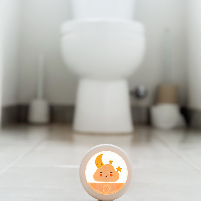Linked Lighting in front of toilet
