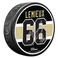 Mario Lemieux Puck with Replica Signature