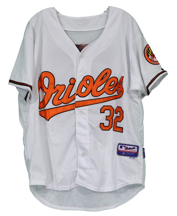 Matt Wieters Baltimore Orioles Signed Autographed White #32 Jersey JSA COA Size 48