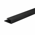 Matte Black J - Bar Top – Mirror Mounting Channel - Reflect Window & Door