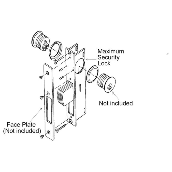 Maximum Security Lock - 1 - 1/2" Backset - Reflect Window & Door