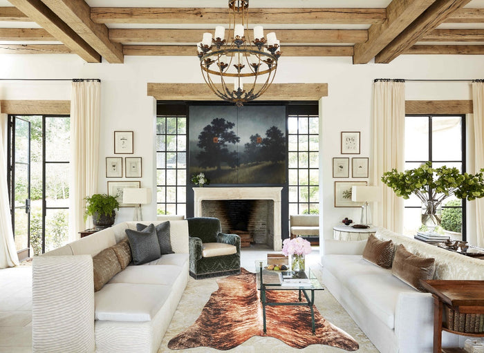 Medium Brindle Cowhide Rug #A34325