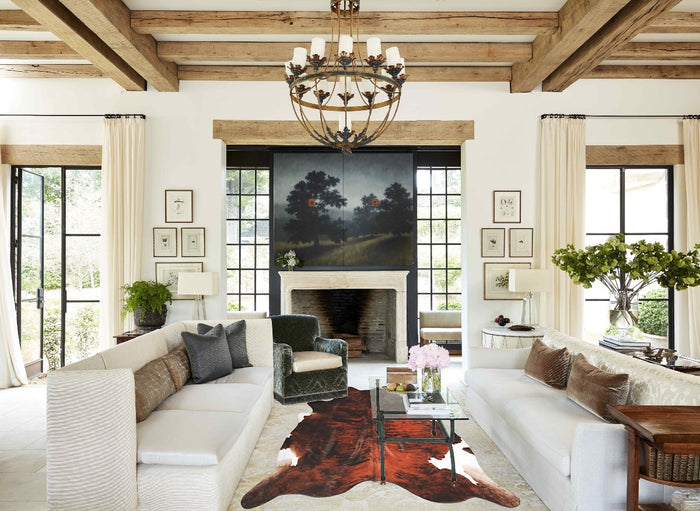 Medium Brindle Cowhide Rug #A34374