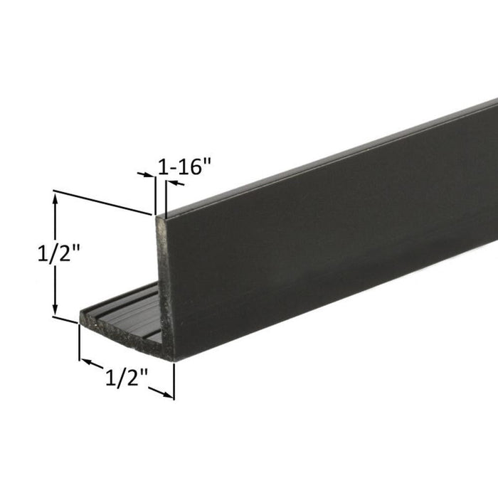 Medium Bronze Anodized L - Angle 1/2" x 1/2" - 12 ft Length - Reflect Window & Door