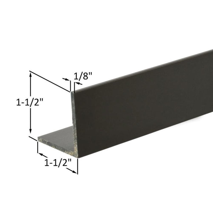 L - Angle 1 - 1/2" x 1 - 1/2" Medium Bronze Anodized 11'11" - Reflect Window & Door