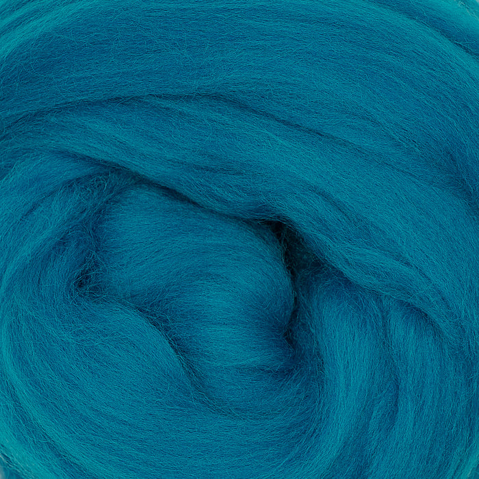 MERINO WOOL ROVING - AQUAMARINE