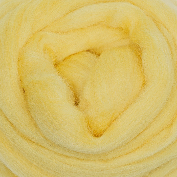 MERINO WOOL ROVING - SUNFLOWER YELLOW
