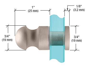 Mini Bulb Style Single-Sided Door Knob - Reflect Window & Door