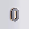 Modern 6" Backlit Led House Numbers, Taymor