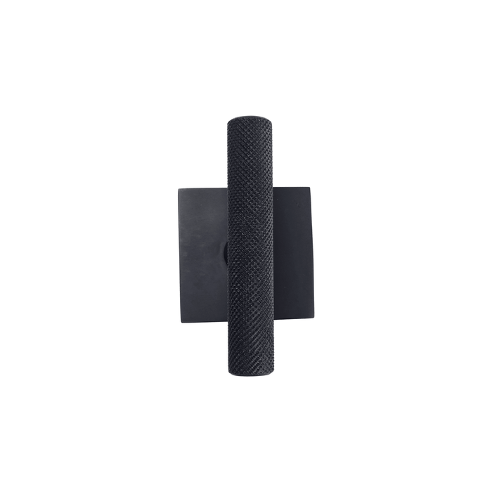 t bar style door handle/knob knurled design on square rosette