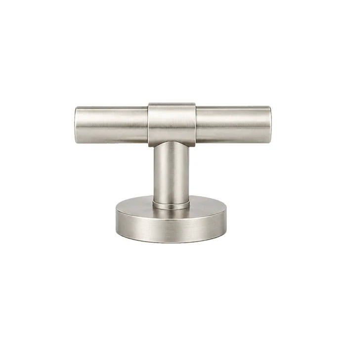 Modern T-Bar Thumb Turn Door Handle Set – 100mm Round Bar, Plain Barrel Design on 62mm Round Rosette | 304 Stainless Steel