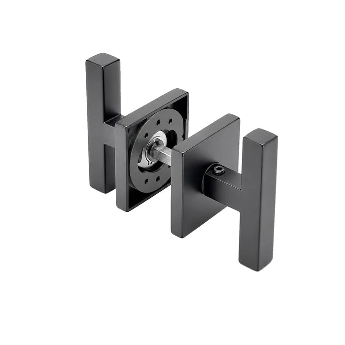 Modern T-Bar Thumb Turn Door Handle Set – 100mm Square Bar with 62mm Square Rosette | Stainless Steel 304