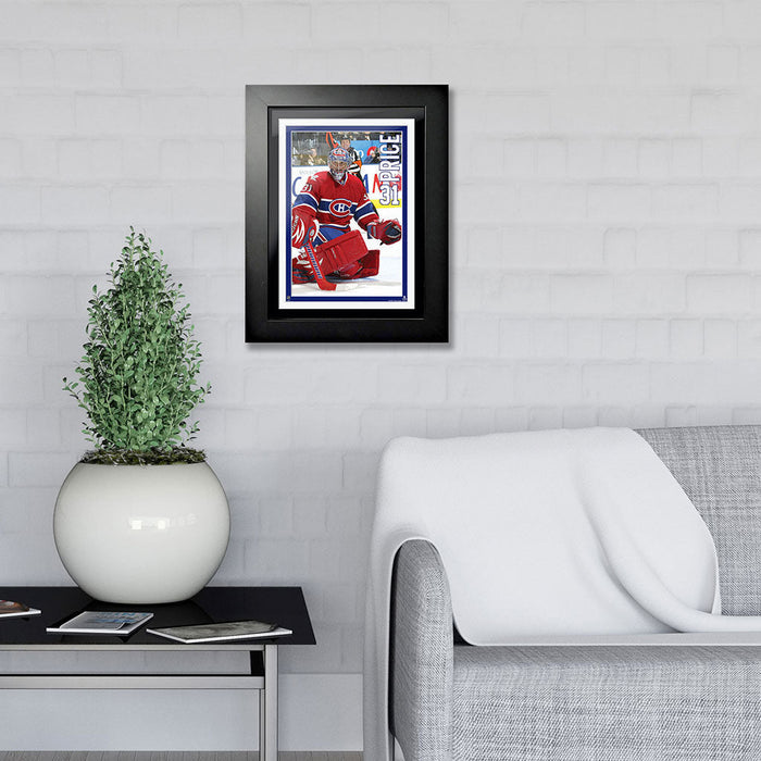Montreal Canadiens Carey Price Frame - 12" x 16" Home Jersey Vertical Design