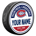 Montreal Canadiens Puck - Personalized