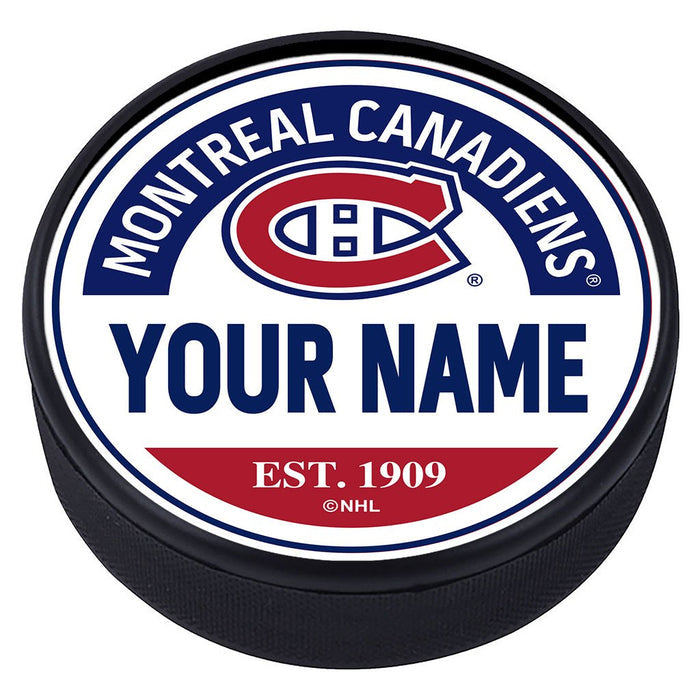 Montreal Canadiens Puck - Personalized