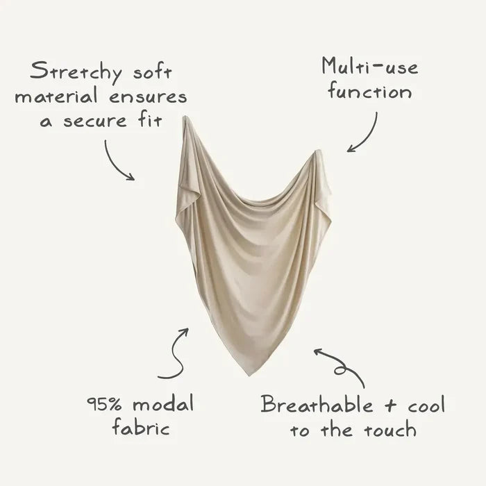 Mushie - Stretchy Swaddle Blanket - Sun-Swaddle Blankets-Posh Baby