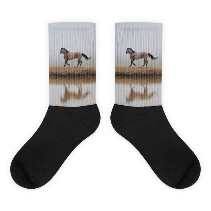 Mystical Beauty - Black foot socks