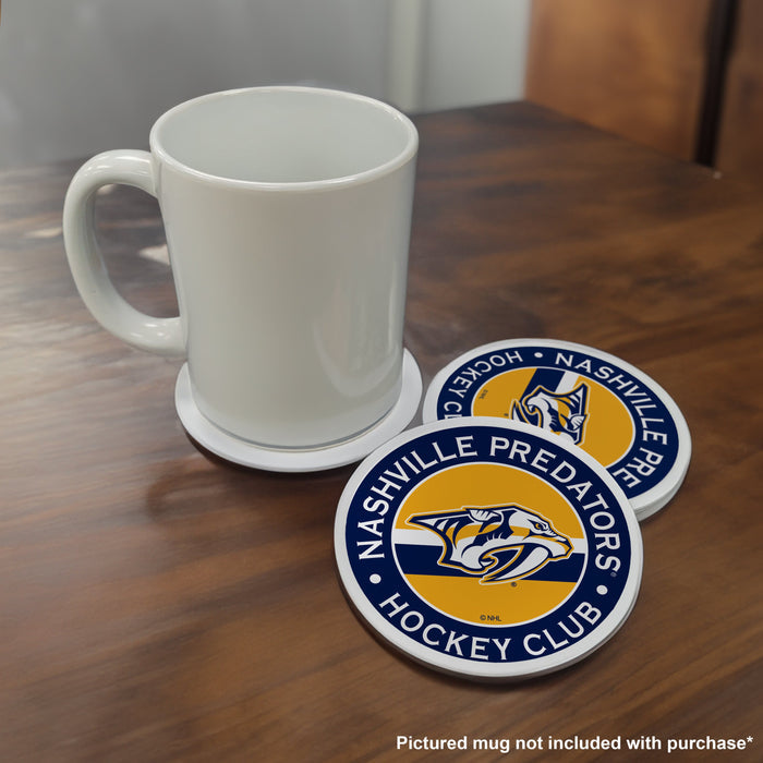 Nashville Predators 8pk Coaster Stripe Design Set