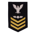 Navy E6 FEMALE Rating Badge: Aviation Electricians Mate - New Serge for Jumper