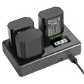 NEEWER 3 Pack NP-FZ100 Sony Replacement Battery and Charger Set