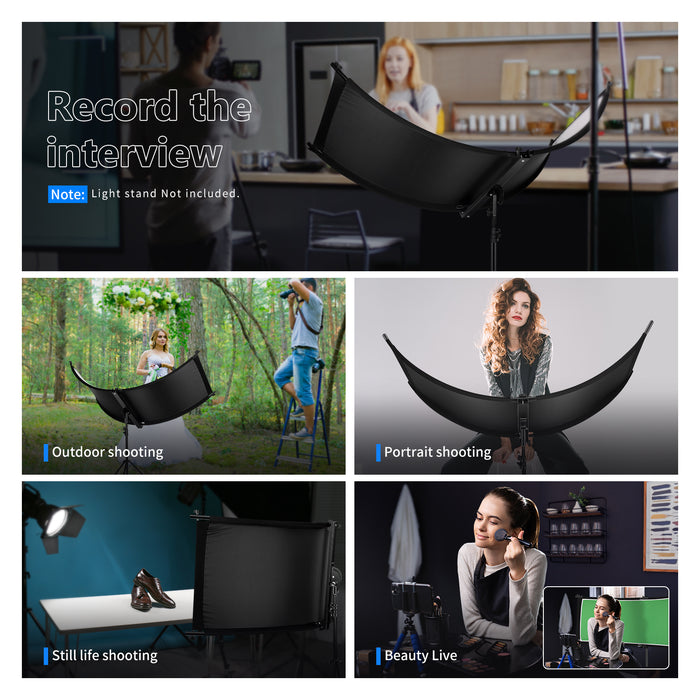 Wide Applications of the NEEWER Clamshell Photography Reflector