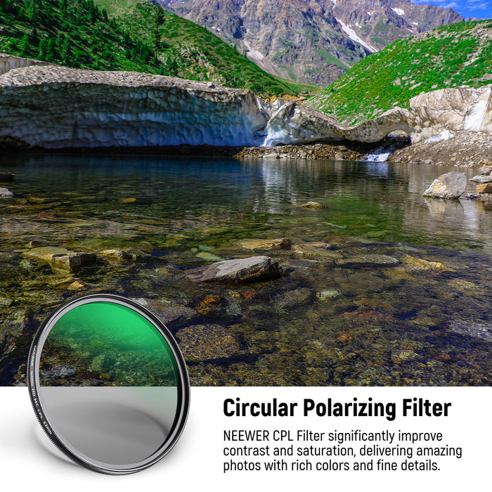 NEEWER CPL Filter delivers amazing photos with rich colors and fine details