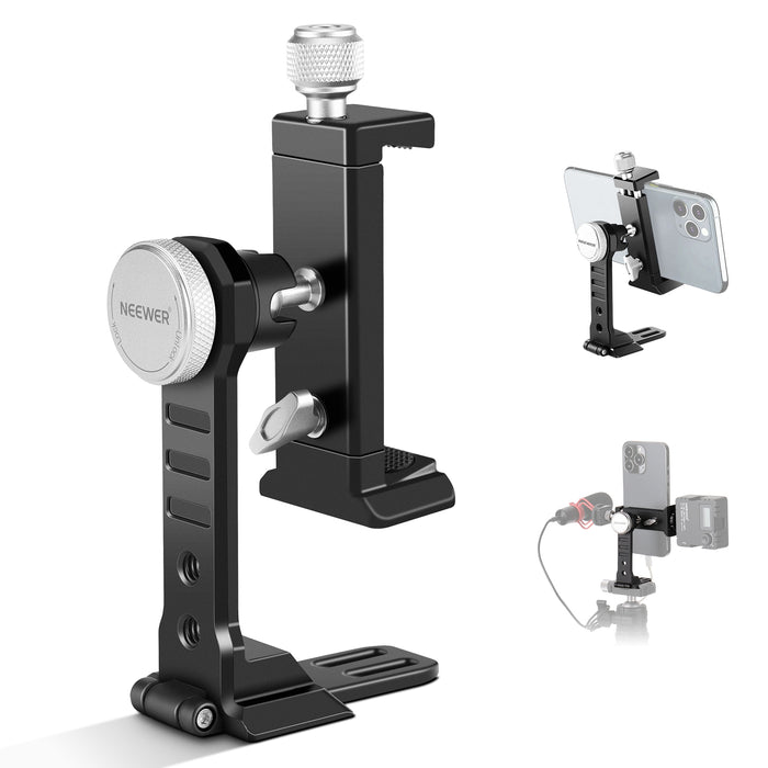 NEEWER PA002 Aluminum Alloy Rotatable Phone Tripod Mount