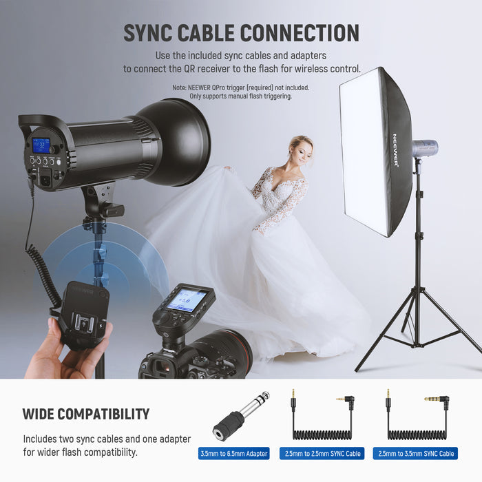 Sync Cables Included for Various Monolights