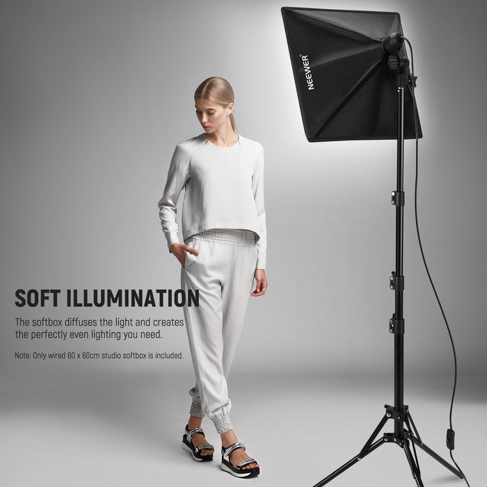 NEEWER SF4040/SF6060 Photography Softbox with E26 Socket & Diffuser