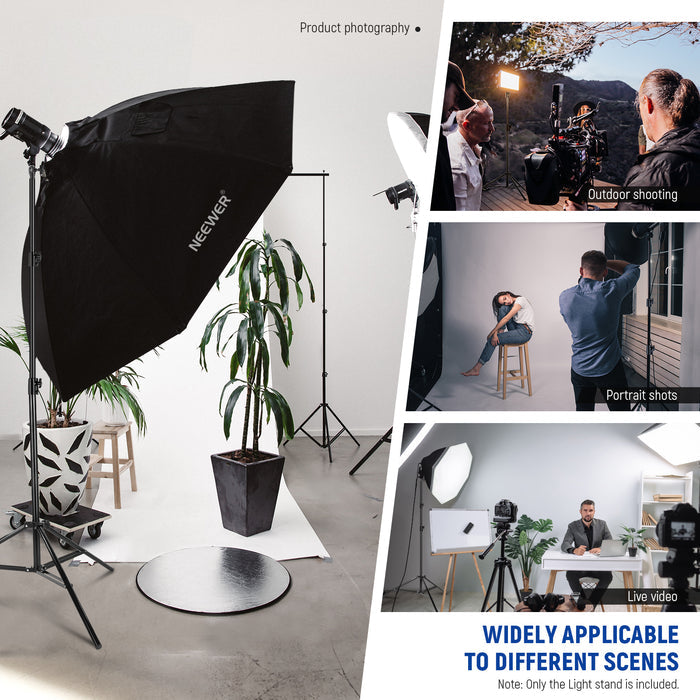 Wide Applications of the NEEWER ST-260AC Air Cushioned Light Stand