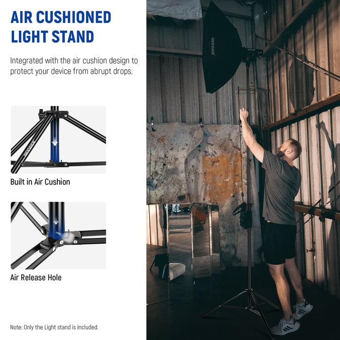NEEWER ST-400AC Light Stand features an integrated air cushion design.