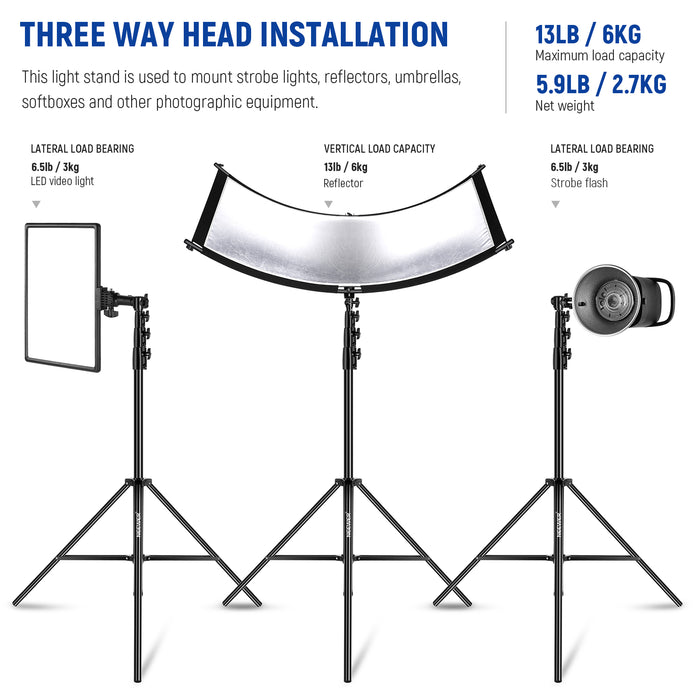 The 3-way mounting interface allows you to insert the spigot in perpendicular or horizontal directions