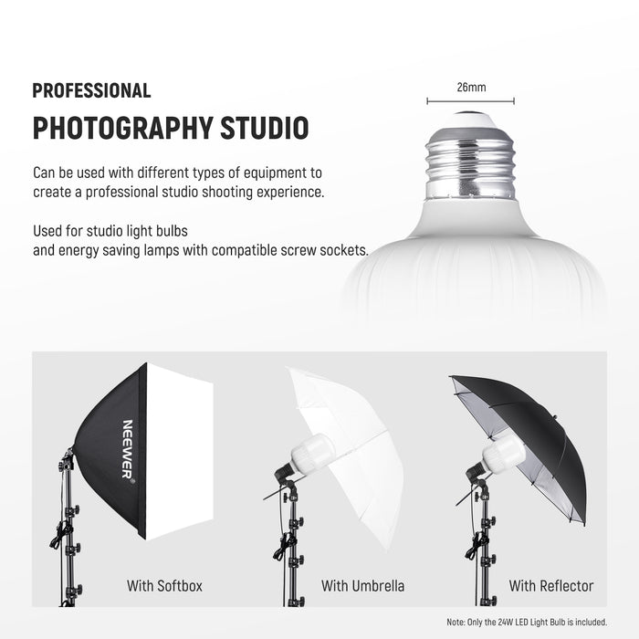 This bulb can be used with different types of equipment.