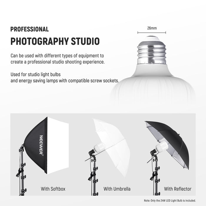 This bulb can create a professional studio shooting experience.