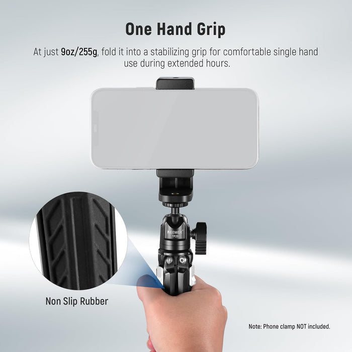 NEEWER TP29 Metal Tabletop Mini Tripod easily fits in your pocket