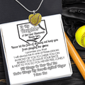 New Softball Heart Necklace - Softball - To My Daughter - You Are Always My Favorite Softball Player - Gnep17026