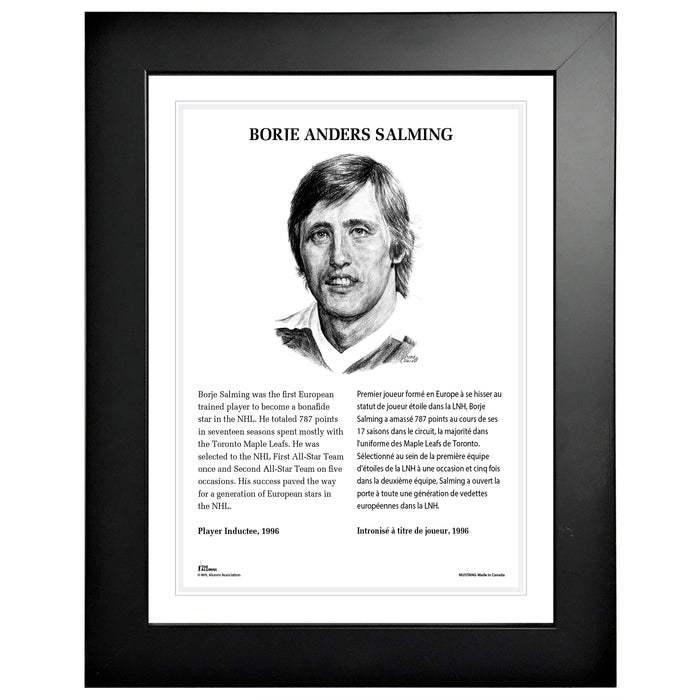 NHL Legends | 12" x 16" Frame | 1996 Borje Salming