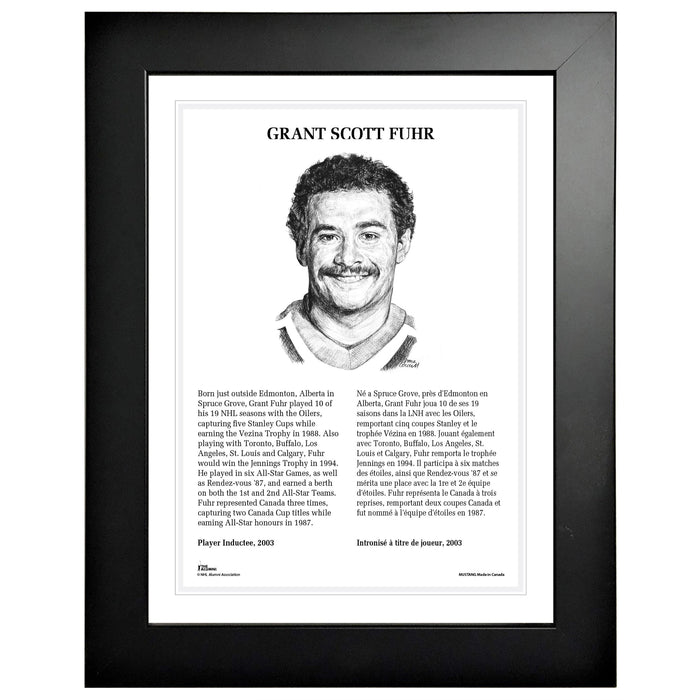 NHL Legends | 12" x 16" Frame | 2003 Grant Fuhr