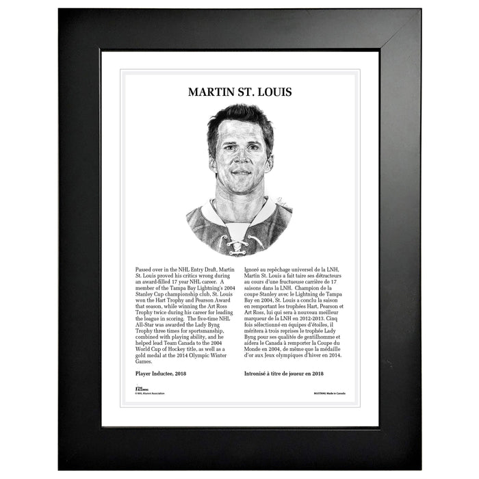 NHL Legends | 12" x 16" Frame | 2018 Martin St. Louis