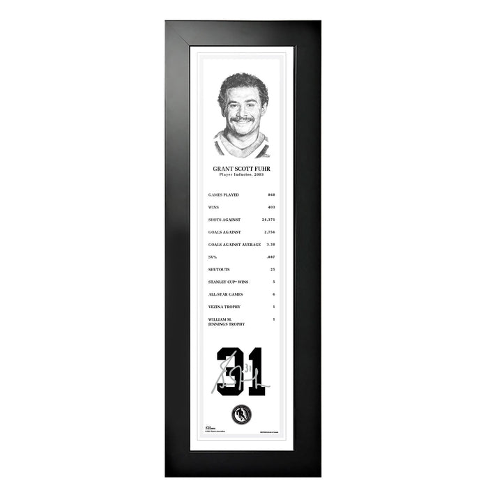 NHL Legends | 6" x 22" Frame | 2003 Grant Fuhr