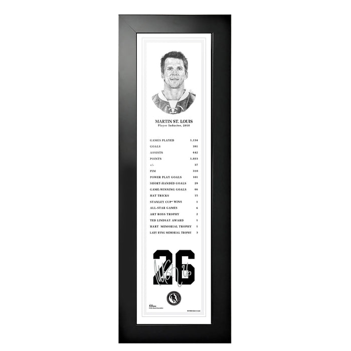 NHL Legends | 6" x 22" Frame | 2018 Martin St. Louis