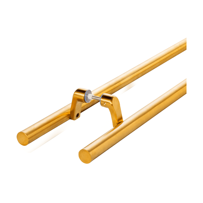 Offset Mount Mid-Post Attachment - for Round  Ladder Pulls Stainless Steel 304 PVD Gold (2pairs)