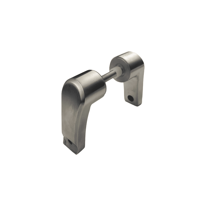 Offset Mount Mid-Post Attachment - for Round  Ladder Pulls Stainless Steel 304 Satin Steel (2pairs)