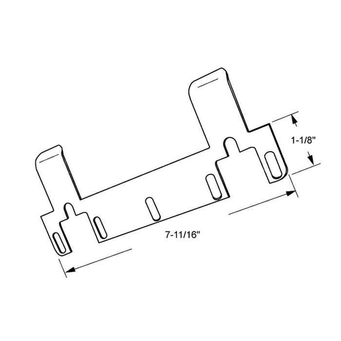 Out - Swing Adjustable 7 - 11/16" Strike Plate - Reflect Window & Door
