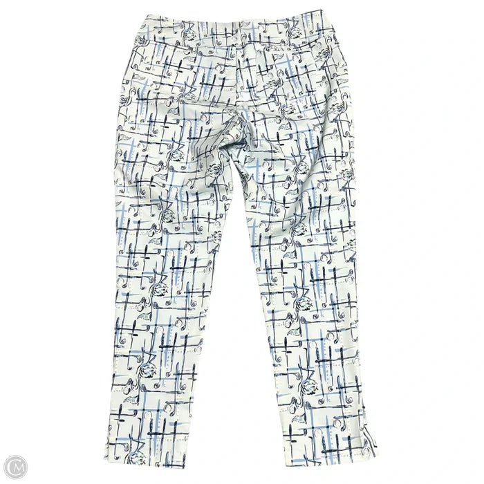 Pants Designer By Lilly Pulitzer In Blue & White, Size: 14