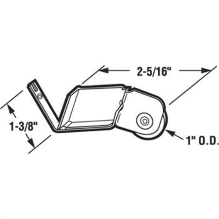 Patio Screen Door Spring Tension 1" Steel Ball - Bearing Roller for International Doors - Reflect Window & Door