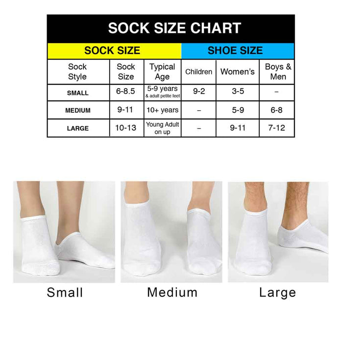 Sock sizing chart.