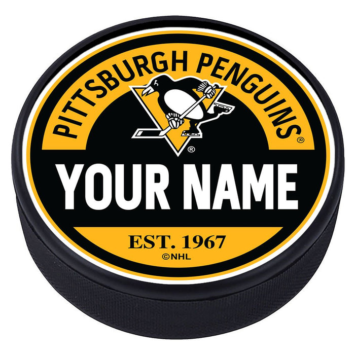Pittsburgh Penguins Puck - Personalized